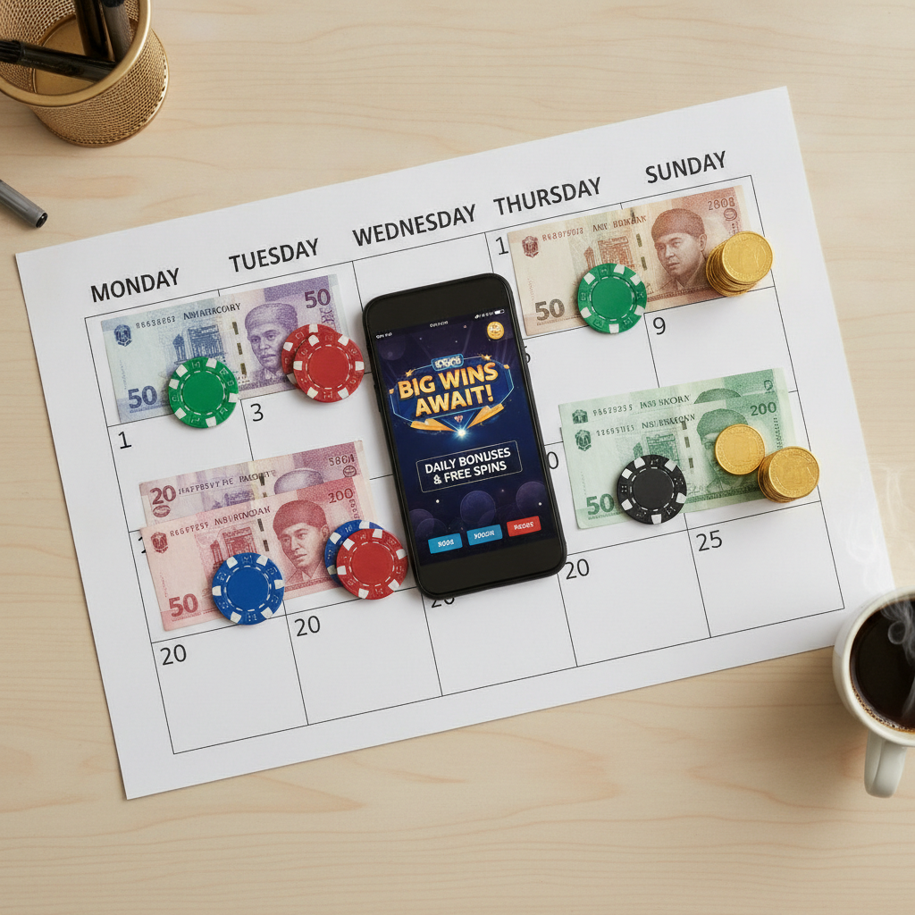 Illustration: Royale Fortress Weekly Bonus Calendar: Midweek, Weekend & Special Event Promos
